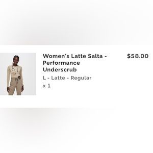 Figs Latte Salta Longsleeve Underscrub